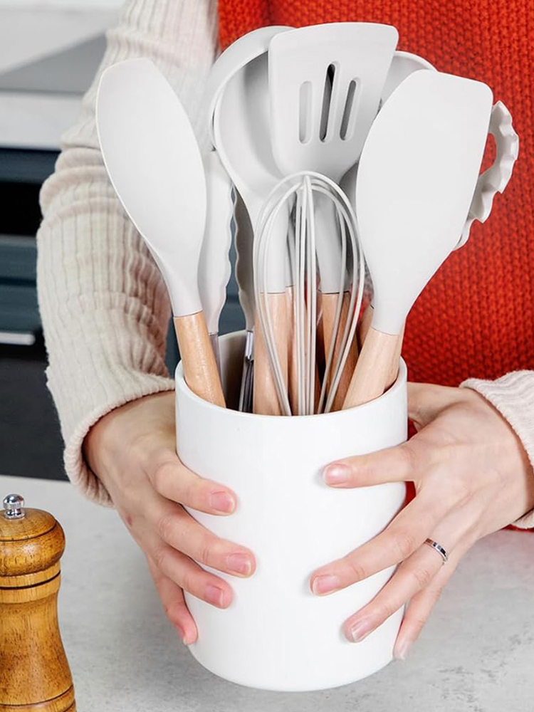 Home Cooking Services - 12Pcs Kitchen Utensil Set Heat-Resistant Cookware