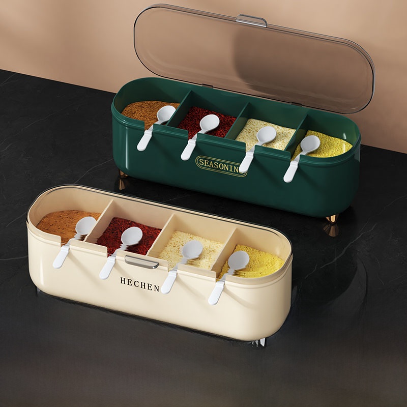 Home Cooking In - Kitchen Seasoning Box Set Multi-grid Integrated