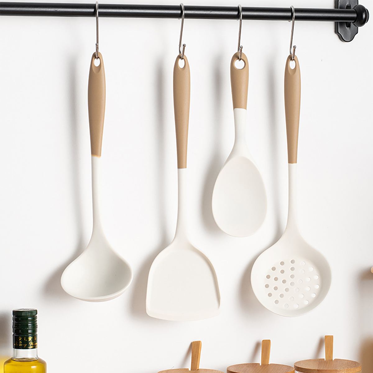 Home Cooking Services - 4pcs Silicone Kitchenware Utensils Set Pot