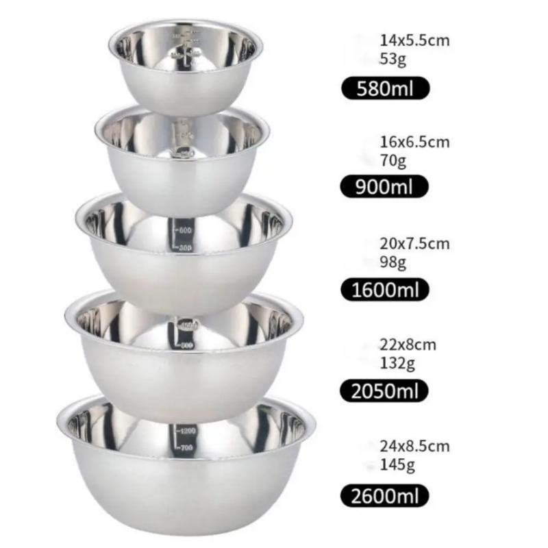 Home Cooking Services - Stainless Steel Mixing Bowls Portable Kitchen