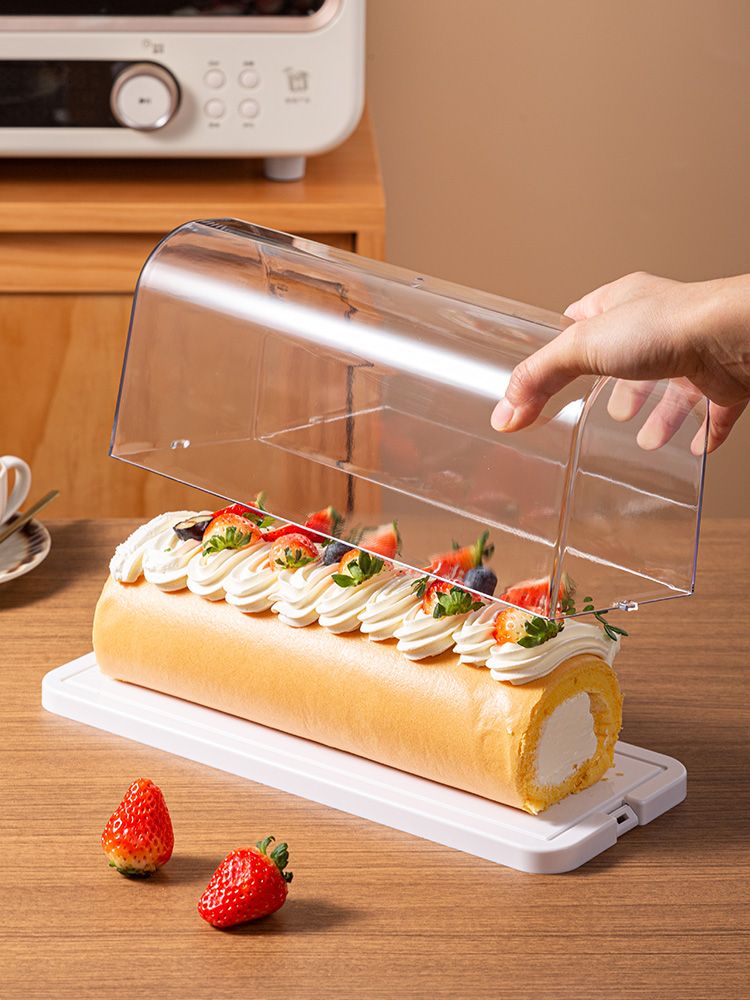 Home Cooking Services - Transparent Cake Roll Display Box Baking