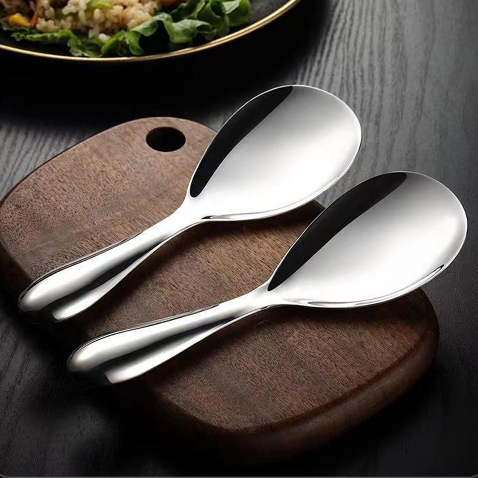 Home Cooking Services - Stainless Steel Rice Spoon Paddle 20.5x7cm