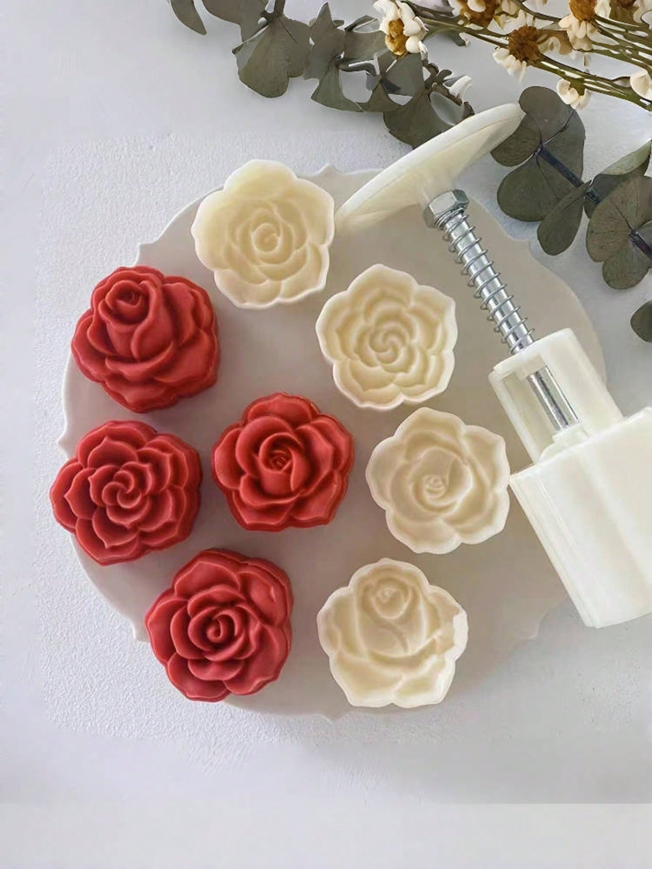 Rose Shaped Mooncake Mold Setw - огляд і ціна Home Cooking Asian