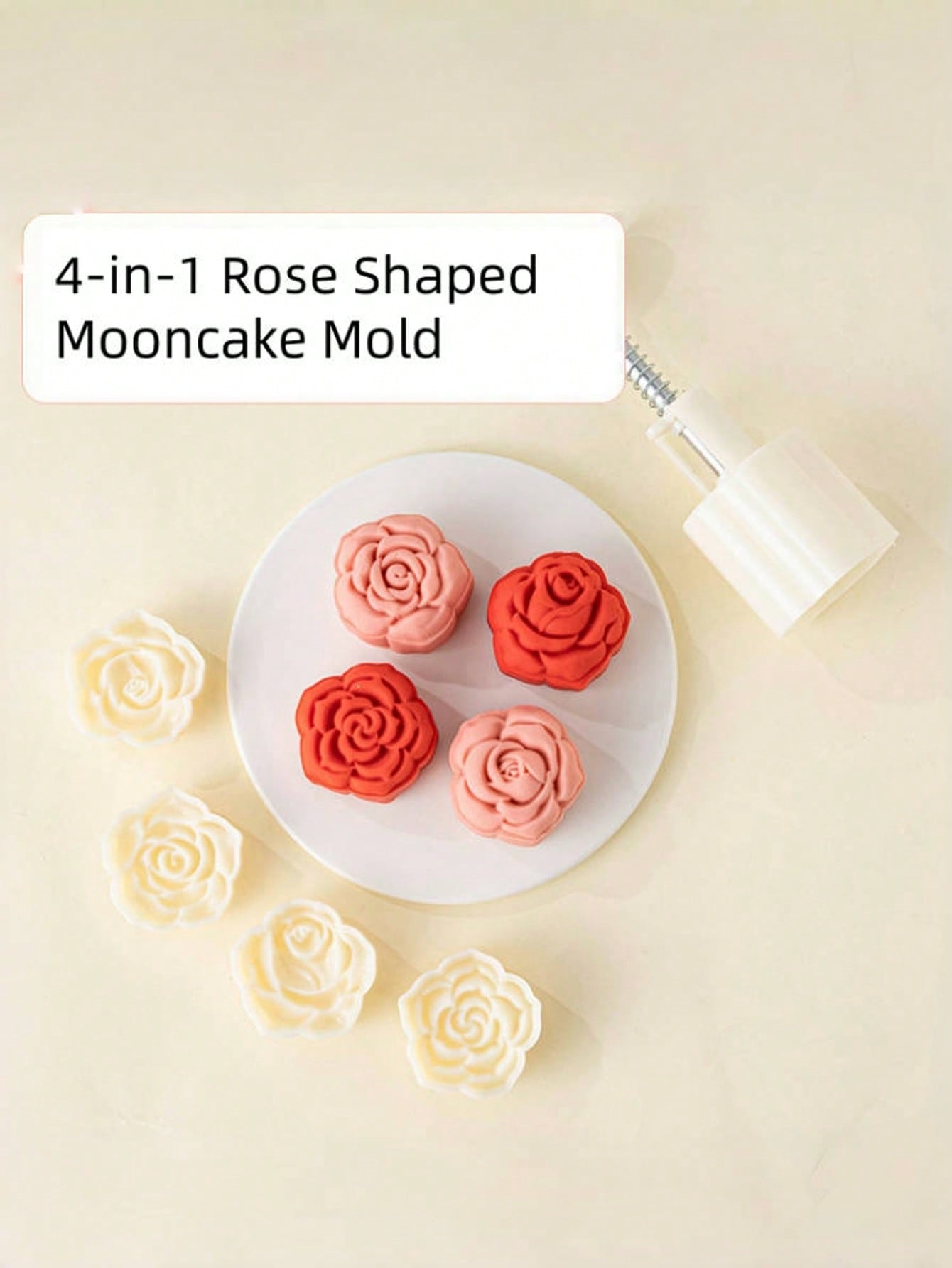Rose Shaped Mooncake Mold Setw - огляд і ціна Home Cooking Asian