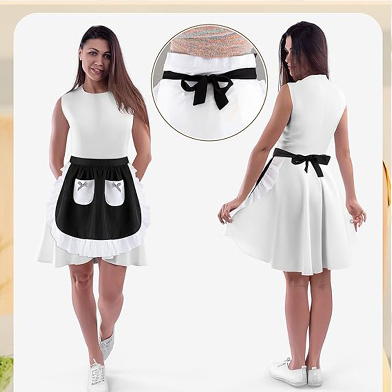 Elegant Lace Short Apron With  - огляд і ціна Home Cooking Services