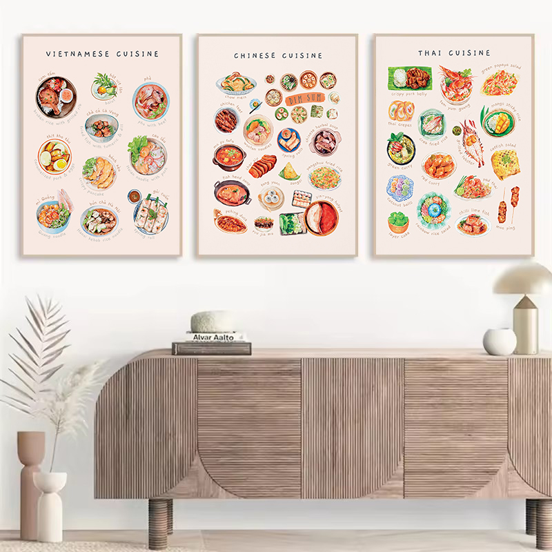 Watercolor Asian Cuisines Clas - огляд і ціна Home Cooking Asian