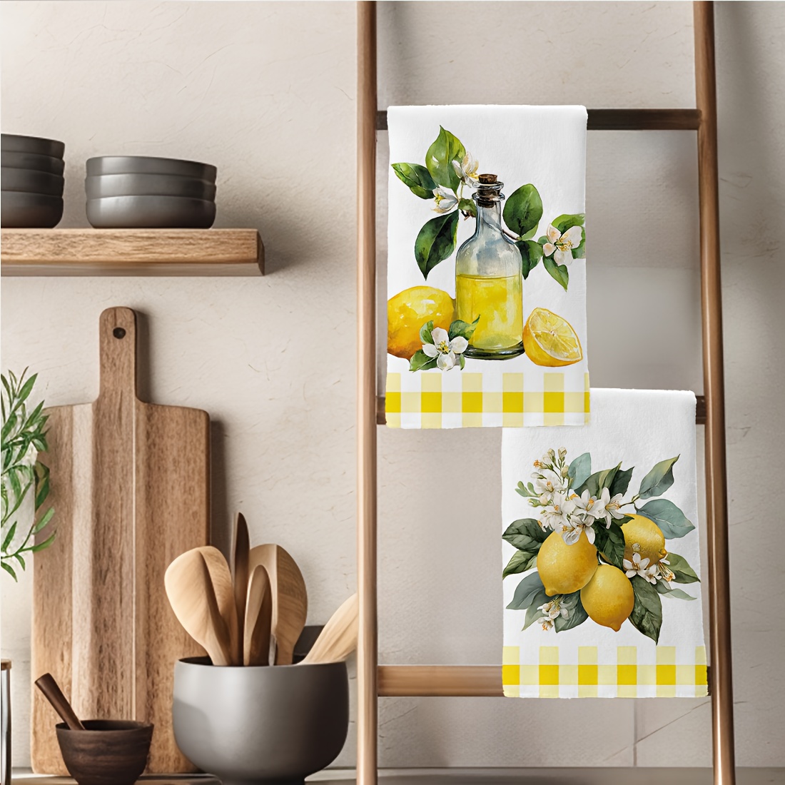 2Pcs, Lemon Floral Pattern Kit - огляд і ціна Home Cooking Services