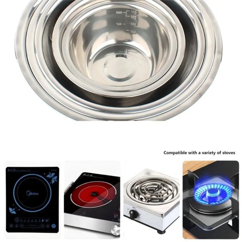 Stainless Steel Mixing Bowls P - огляд і ціна Home Cooking Services