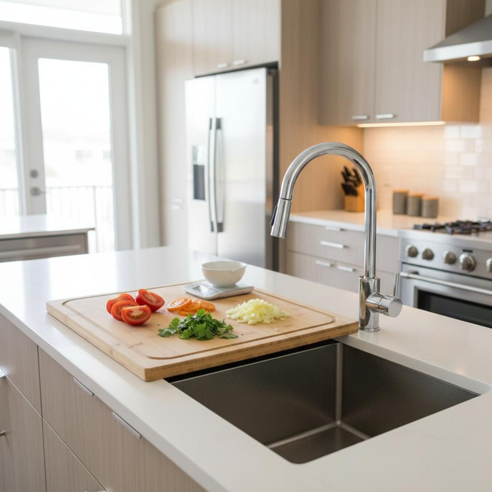 Over the Sink Cutting Board Mu - огляд і ціна Home Cooking In