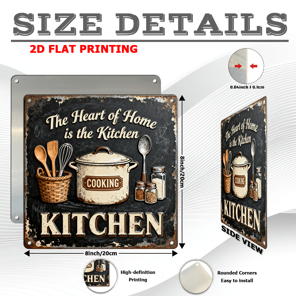 Vintage Metal Kitchen Wall Dec - огляд і ціна Home Cooking In