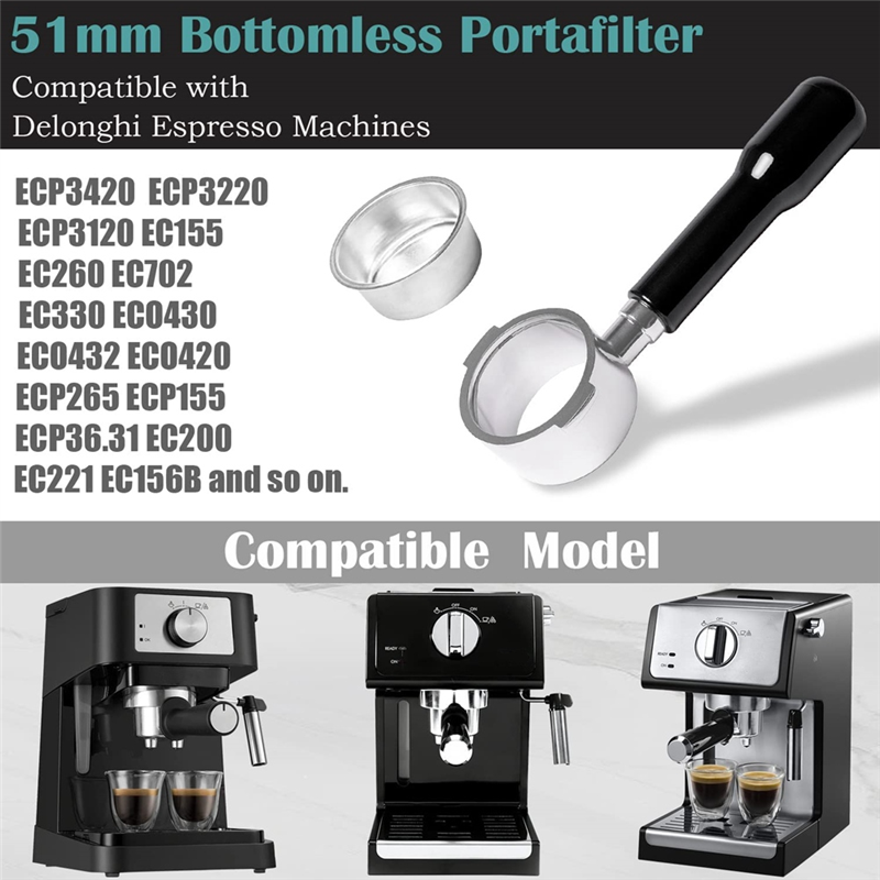 ABYN-51Mm Bottomless Portafilt - огляд і ціна Delonghi Espresso Ecp3420